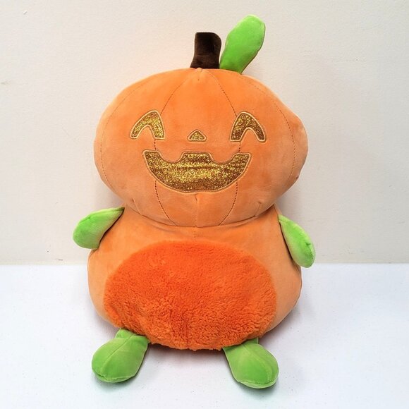 Animal Adventure 16" Orange Pumpkin Jack O Lantern 2024 Halloween Stuffed Plush - Picture 1 of 6